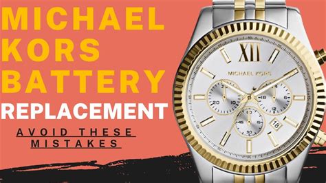 michael kors watch battery replacement type|Michael Kors battery replacement tool.